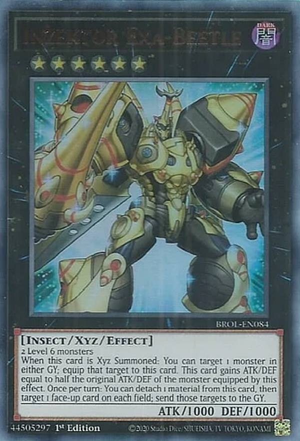 遊戯王 BROL-EN084 甲虫装機 エクサビートル Inzektor Exa-Beetle (英語版 1st Edition ウルトラレア) Brothers of Legend