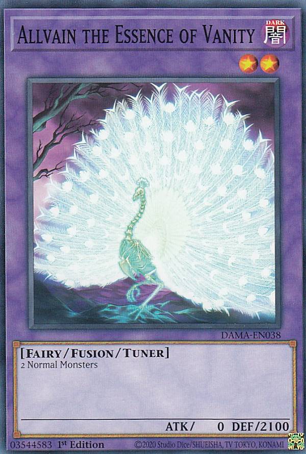 遊戯王 DAMA-EN038 無の畢竟 オールヴェイン Allvain the Essence of Vanity (英語版 1st Edition ノーマル) Dawn of Majesty
