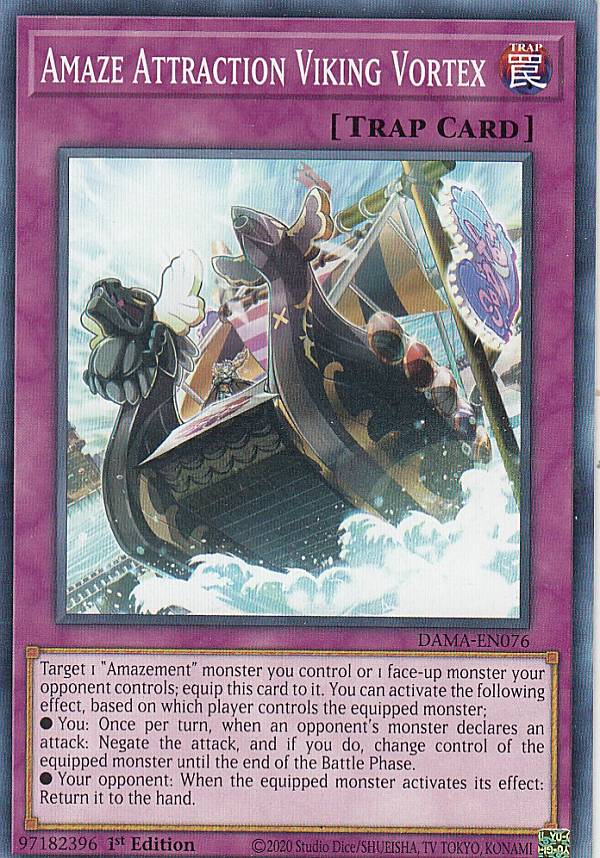遊戯王 DAMA-EN076 A・∀・VV Amaze Attraction Viking Vortex (英語版 1st Edition ノーマル) Dawn of Majesty