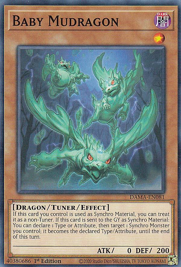 遊戯王 DAMA-EN081 Baby Mudragon (英語版 1st Edition ノーマル) Dawn of Majesty