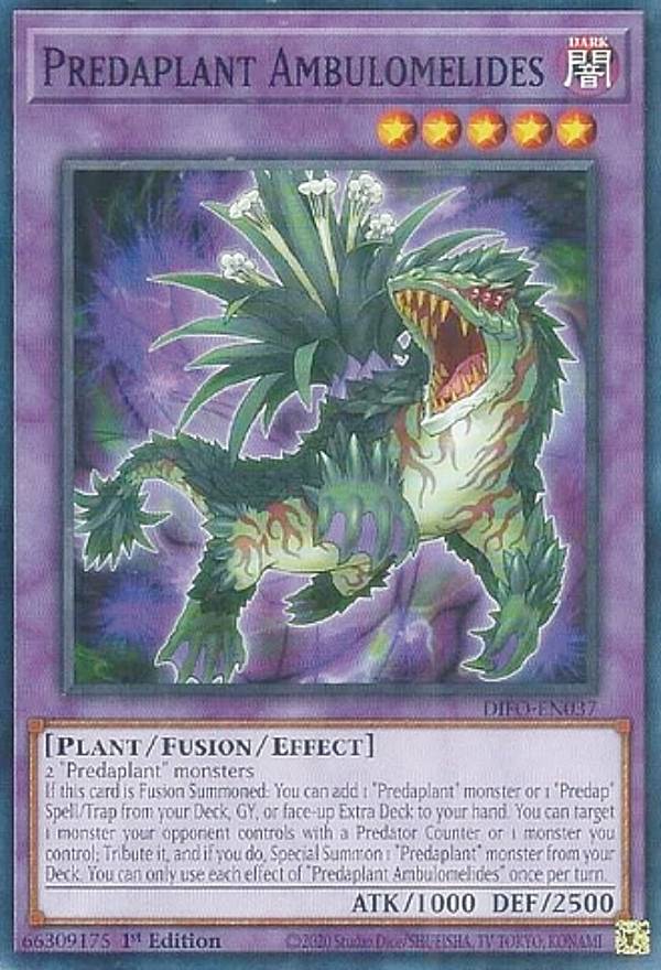 遊戯王 DIFO-EN037 捕食植物アンブロメリドゥス Predaplant Ambulomelides (英語版 1st Edition ノーマル) DIMENSION FORCE