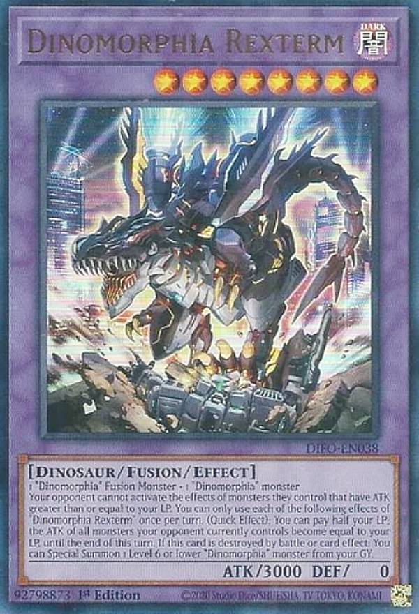 遊戯王 DIFO-EN038 ダイノルフィア・レクスターム Dinomorphia Rexterm (英語版 1st Edition ウルトラレア) DIMENSION FORCE