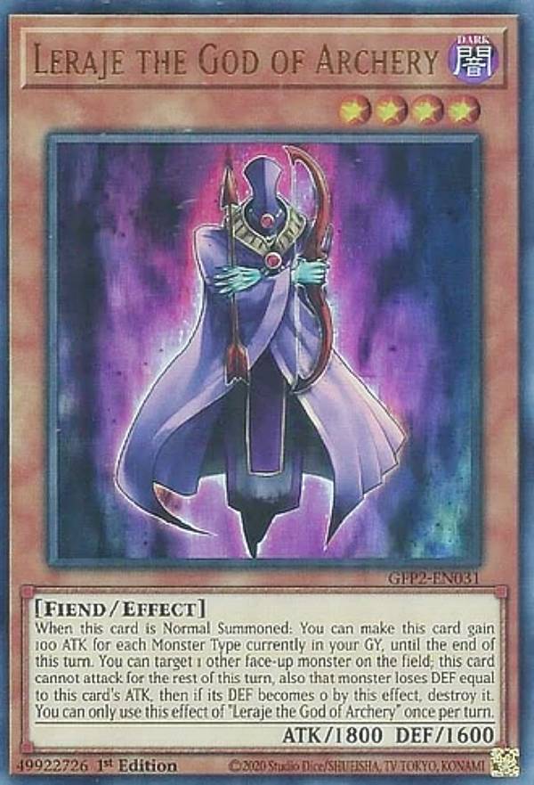 遊戯王 GFP2-EN031 弓神レライエ Leraje the God of Archery (英語版 1st Edition ウルトラレア) Ghosts From the Past：The 2nd Haunting