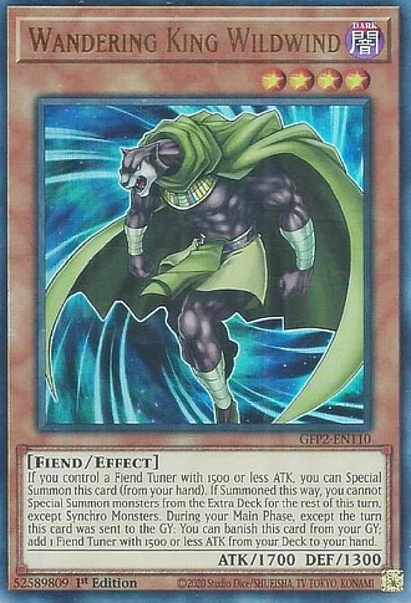 遊戯王 GFP2-EN110 風来王 ワイルド・ワインド Wandering King Wildwind (英語版 1st Edition ウルトラレア) Ghosts From the Past:The 2nd Haunting