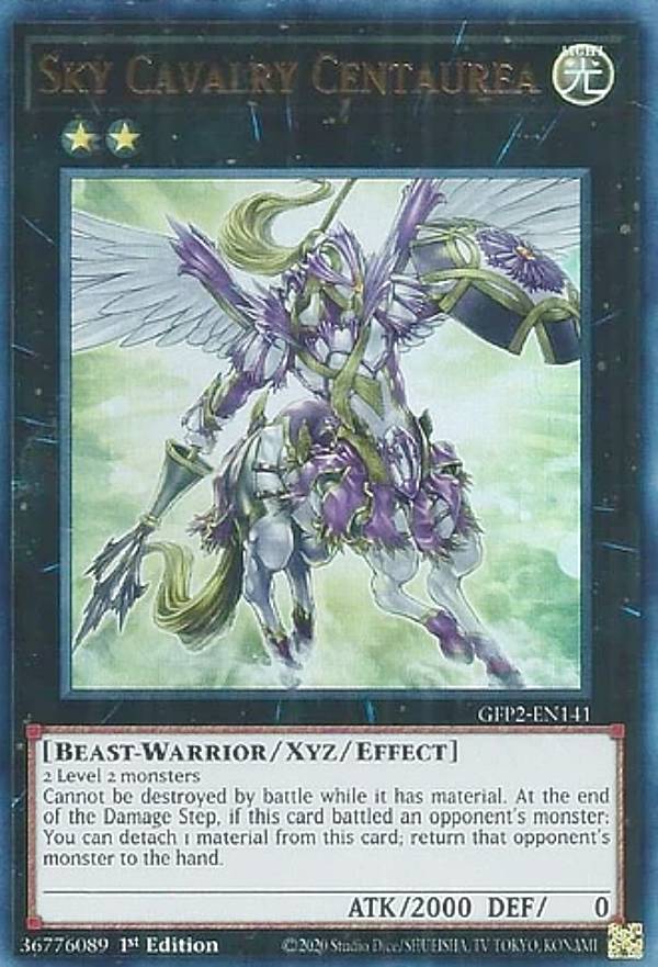 遊戯王 GFP2-EN141 神騎セイントレア Sky Cavalry Centaurea (英語版 1st Edition ウルトラレア) Ghosts From the Past:The 2nd Haunting