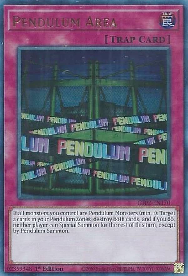 遊戯王 GFP2-EN170 ペンデュラム・エリア Pendulum Area (英語版 1st Edition ウルトラレア) Ghosts From the Past:The 2nd Haunting
