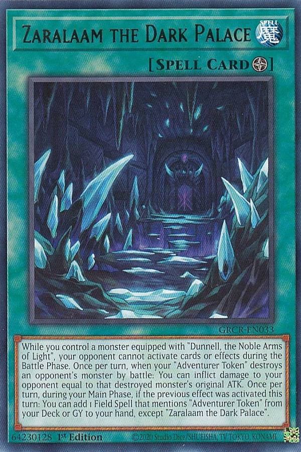 遊戯王 GRCR-EN033 暗黒神殿ザララーム Zaralaam the Dark Palace (英語版 1st Edition レア) The Grand Creators