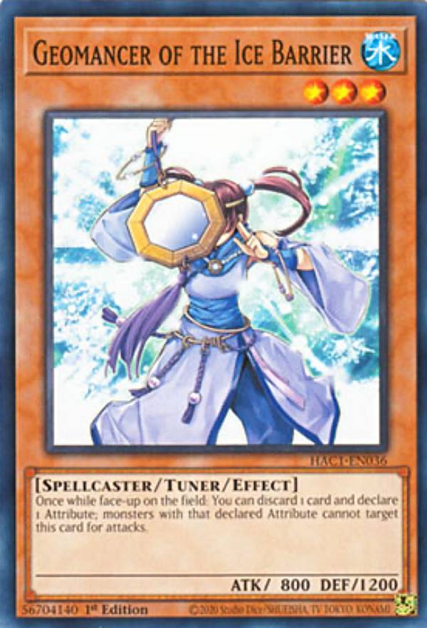 遊戯王 HAC1-EN036 氷結界の風水師 Geomancer of the Ice Barrier (英語版 1st Edition ノーマル) Hidden Arsenal：Chapter 1【海外品 小傷がある場合もございます】