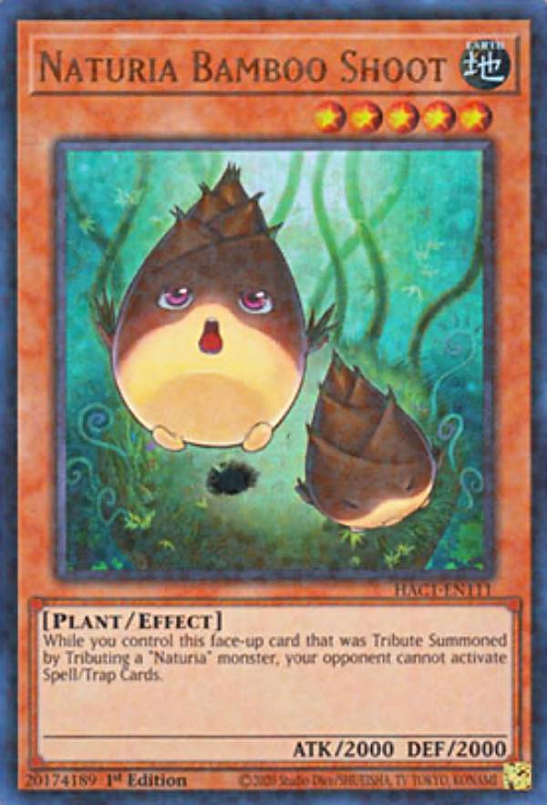 遊戯王 HAC1-EN111 ナチュル・バンブーシュート Naturia Bamboo Shoot (英語版 1st Edition ウルトラレア) Hidden Arsenal:Chapter 1【海外品 小傷がある場合もございます】