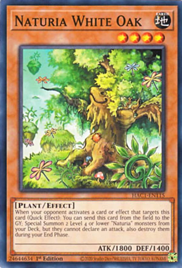 遊戯王 HAC1-EN115 ナチュル・ホワイトオーク Naturia White Oak (英語版 1st Edition ノーマル) Hidden Arsenal:Chapter 1【海外品 小傷がある場合もございます】