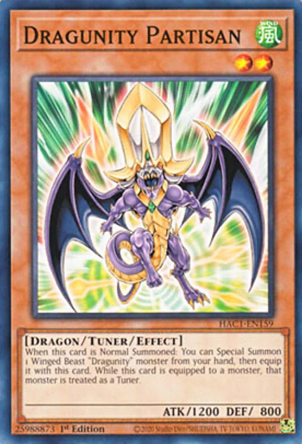 遊戯王 HAC1-EN159 ドラグニティ-パルチザン Dragunity Partisan (英語版 1st Edition ノーマル) Hidden Arsenal:Chapter 1【海外品 小傷がある場合もございます】