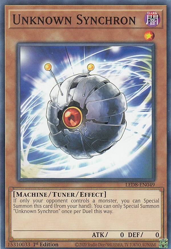 遊戯王 LED8-EN049 アンノウン・シンクロン Unknown Synchron (英語版 1st Edition ノーマル) Legendary Duelists Synchro Storm