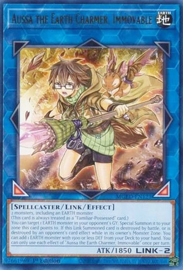 遊戯王 MGED-EN121 崔嵬の地霊使いアウス Aussa the Earth Charmer, Immovable (英語版 1st Edition ゴールドレターレア) Maximum Gold:El Dorado