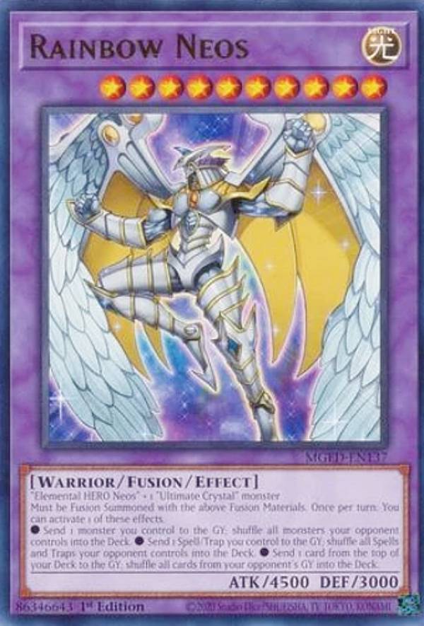 遊戯王 MGED-EN137 レインボー・ネオス Rainbow Neos (英語版 1st Edition ゴールドレターレア) Maximum Gold:El Dorado