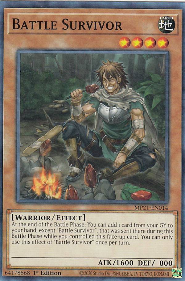 遊戯王 MP21-EN014 バトル・サバイバー Battle Survivor (英語版 1st Edition ノーマル) 2021 Tin of Ancient Battles Mega Pack