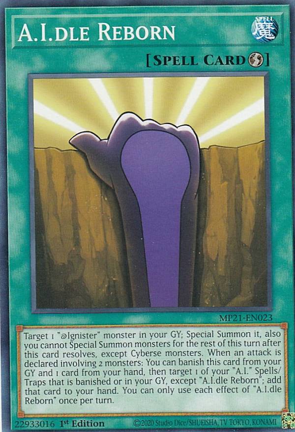 遊戯王 MP21-EN023 Aiドリング・ボーン A.I.dle Reborn (英語版 1st Edition ノーマル) 2021 Tin of Ancient Battles Mega Pack