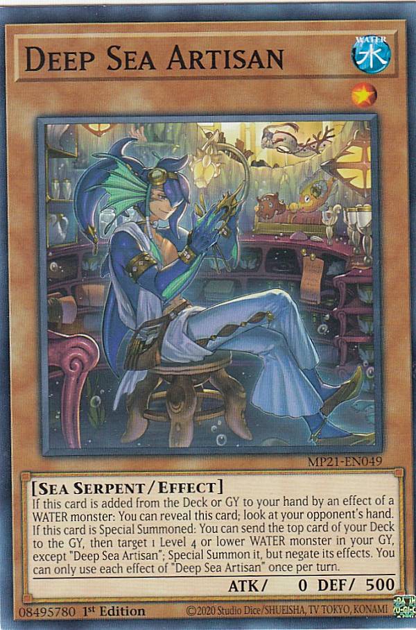 遊戯王 MP21-EN049 深海のアーチザン Deep Sea Artisan (英語版 1st Edition ノーマル) 2021 Tin of Ancient Battles Mega Pack