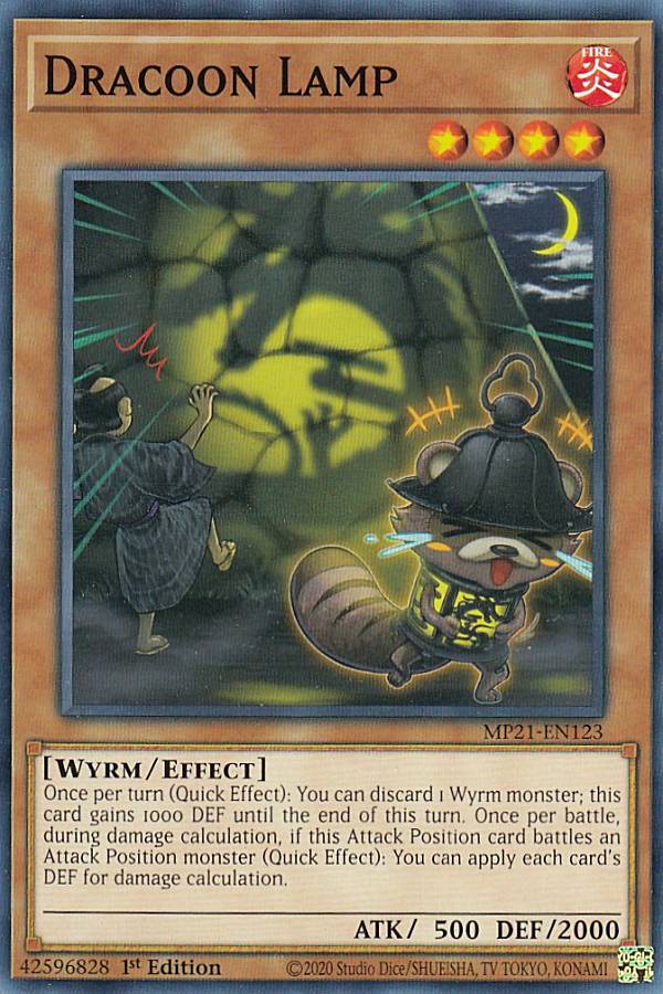 遊戯王 MP21-EN123 龍狸燈 Dracoon Lamp (英語版 1st Edition ノーマル) 2021 Tin of Ancient Battles Mega Pack