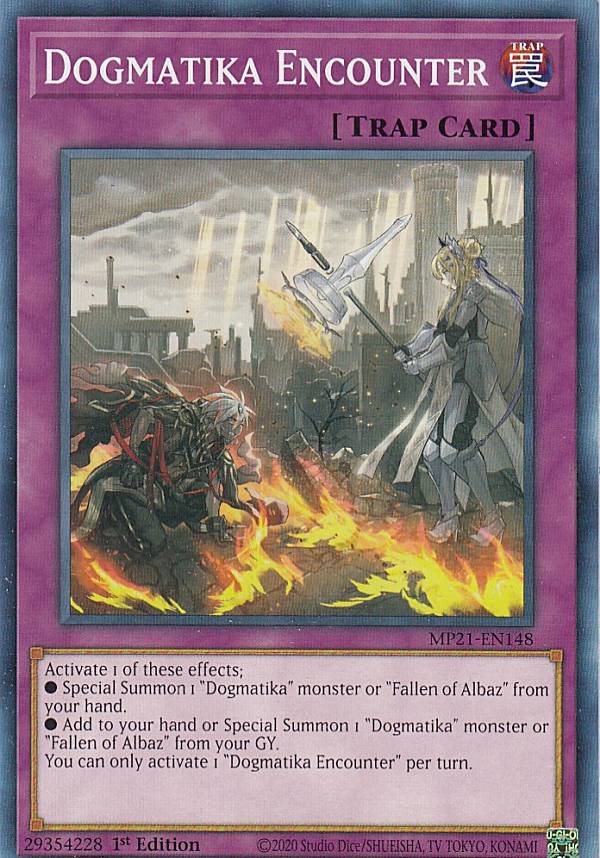 遊戯王 MP21-EN148 ドラグマ・エンカウンター Dogmatika Encounter (英語版 1st Edition ノーマル) 2021 Tin of Ancient Battles Mega Pack