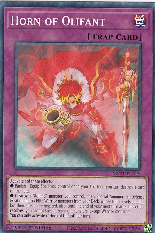 遊戯王 MP21-EN149 オリファンの角笛 Horn of Olifant (英語版 1st Edition ノーマル) 2021 Tin of Ancient Battles Mega Pack