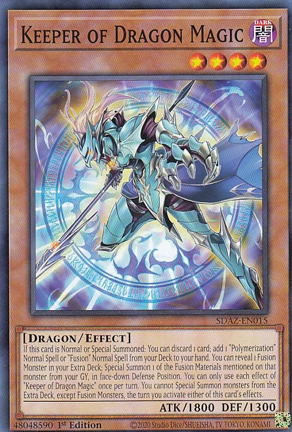 遊戯王 SDAZ-EN015 竜魔導の守護者 Keeper of Dragon Magic (英語版 1st Edition ノーマル) Structure Deck:Albaz Strike
