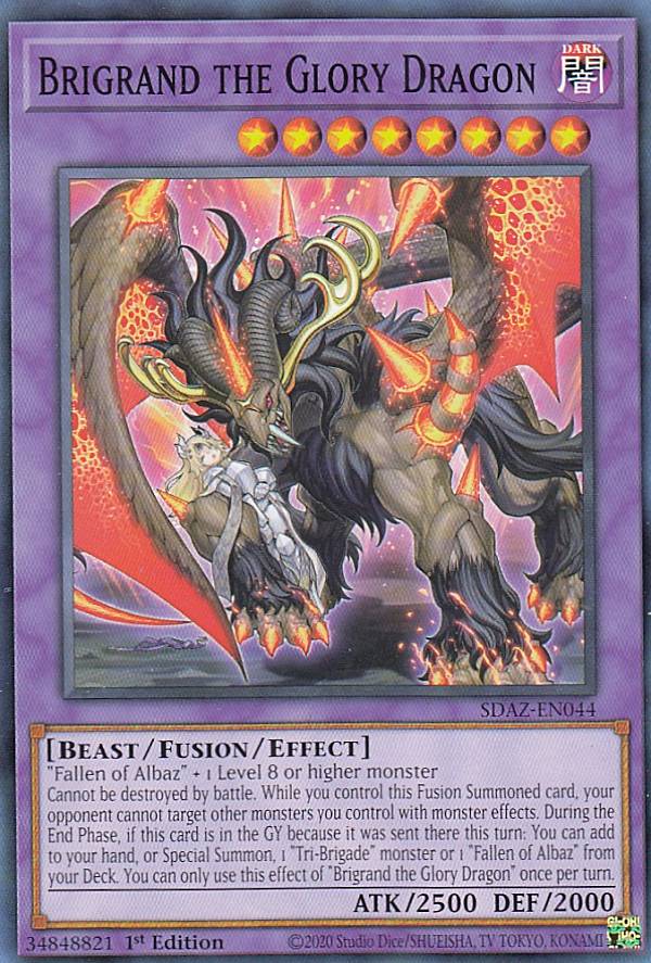 遊戯王 SDAZ-EN044 痕喰竜ブリガンド Brigrand the Glory Dragon (英語版 1st Edition ノーマル) Structure Deck:Albaz Strike