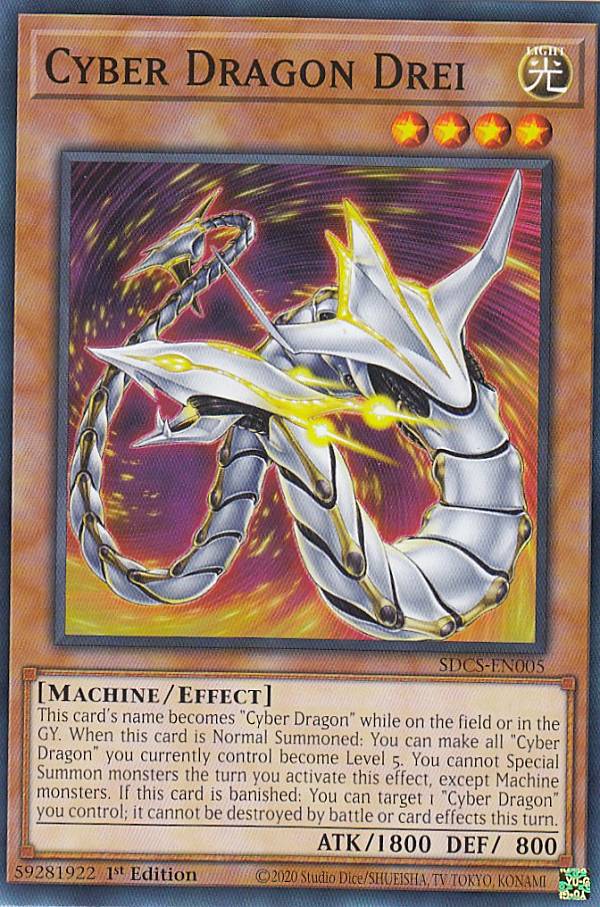 遊戯王 SDCS-EN005 サイバー・ドラゴン・ドライ Cyber Dragon Drei (英語版 1st Edition ノーマル) Structure Deck Cyber Strike