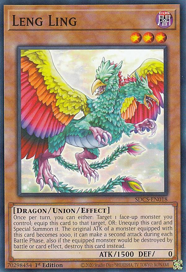 遊戯王 SDCS-EN018 比翼レンリン Leng Ling (英語版 1st Edition ノーマル) Structure Deck Cyber Strike