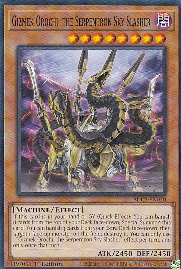 遊戯王 SDCS-EN020 機巧蛇-叢雲遠呂智 Gizmek Orochi, the Serpentron Sky Slasher (英語版 1st Edition ノーマル) Structure Deck Cyber Strike