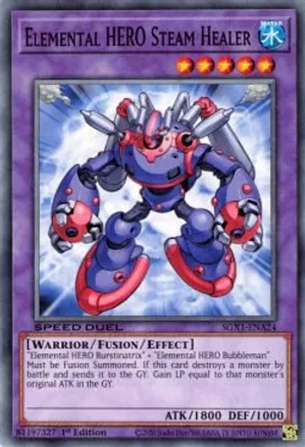 遊戯王 SGX1-ENA24 E・HERO スチーム・ヒーラー Elemental HERO Steam Healer (英語版 1st Edition ノーマル) Speed Duel GX：Duel Academy Box