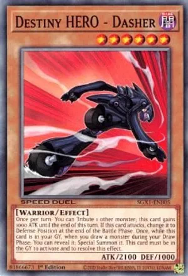 遊戯王 SGX1-ENB05 D-HERO ダッシュガイ Destiny HERO - Dasher (英語版 1st Edition ノーマル) Speed Duel GX:Duel Academy Box