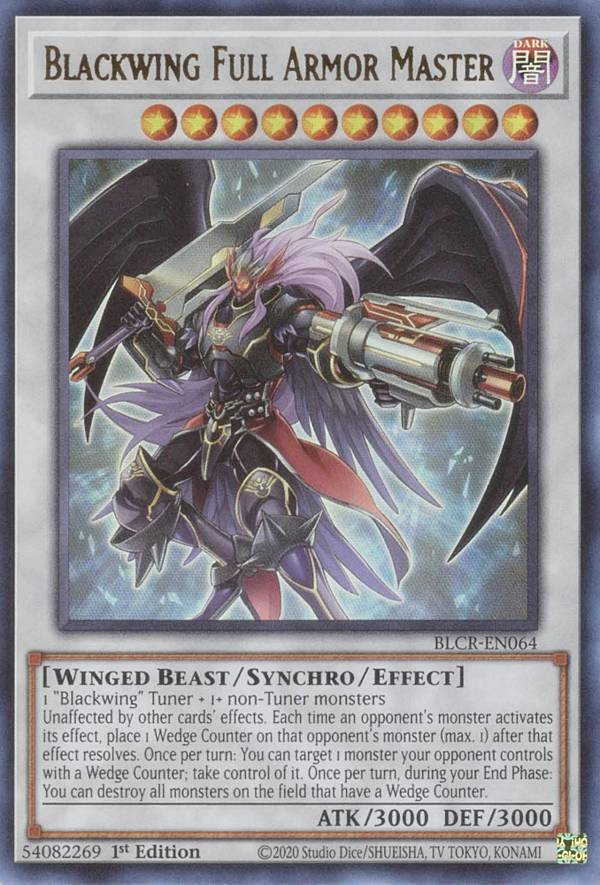遊戯王 BLCR-EN064 BF-フルアーマード・ウィング Blackwing Full Armor Master (英語版 1st Edition ウルトラレア) Battles of Legend:Crystal Revenge