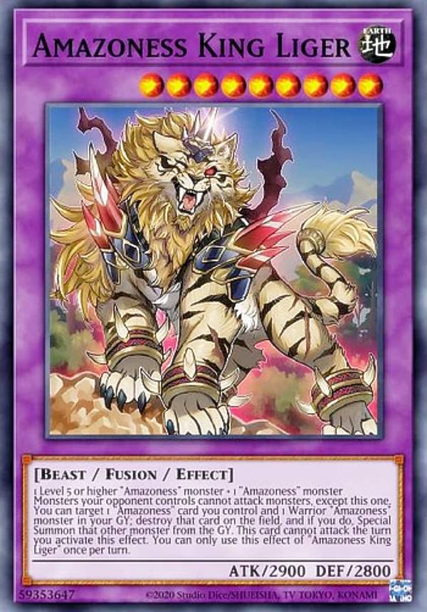 遊戯王 DABL-EN098 アマゾネスペット虎獅王 Amazoness Pet Liger King 英語版 1st Edition ノーマル Darkwing Blast