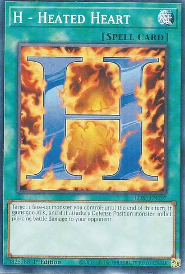 ͷ LDS3-EN107 Hݥҡȥϡ H - Heated Heart (Ѹ 1st Edition Ρޥ) Legendary DuelistsSeason 3