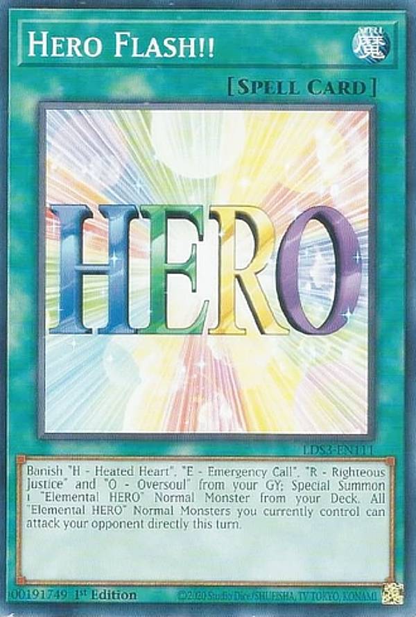 遊戯王 LDS3-EN111 ヒーローフラッシュ!! Hero Flash!! (英語版 1st Edition ノーマル) Legendary Duelists:Season 3
