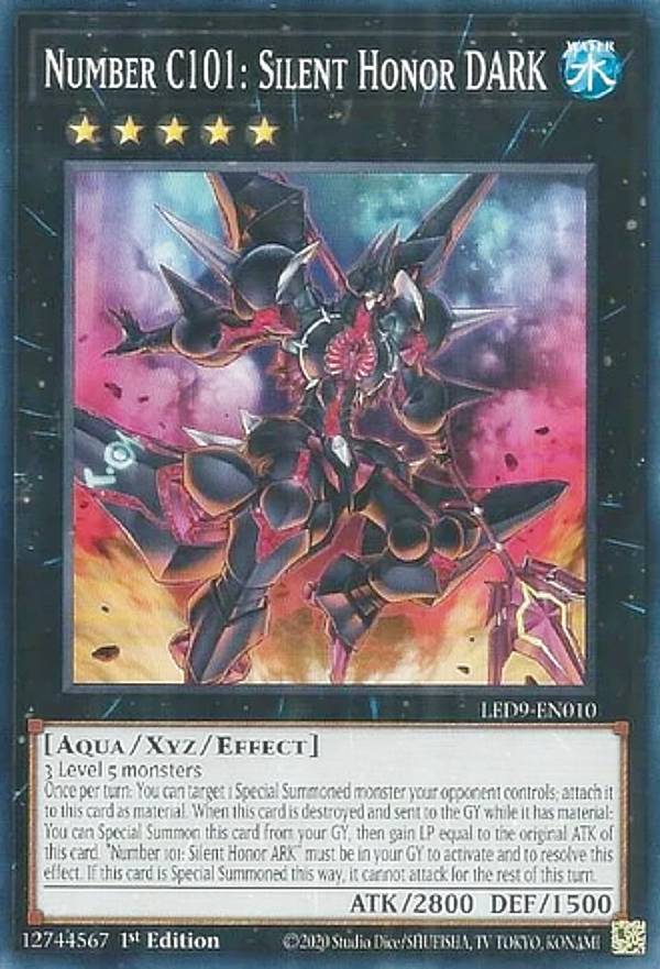 REALiZE ȥ쥫ۥӡŷԾŹ㤨ͷ LED9-EN010 CNo.101 SHDark Knight Number C101: Silent Honor DARK (Ѹ 1st Edition Ρޥ LEGENDARY DUELISTS:DUELS FROM THE DEEPפβǤʤ30ߤˤʤޤ