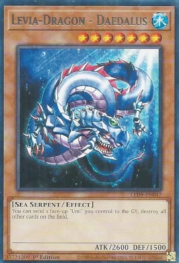 ͷ LED9-EN047 εݥ Levia-Dragon - Daedalus (Ѹ 1st Edition 쥢) LEGENDARY DUELISTS:DUELS FROM THE DEEP