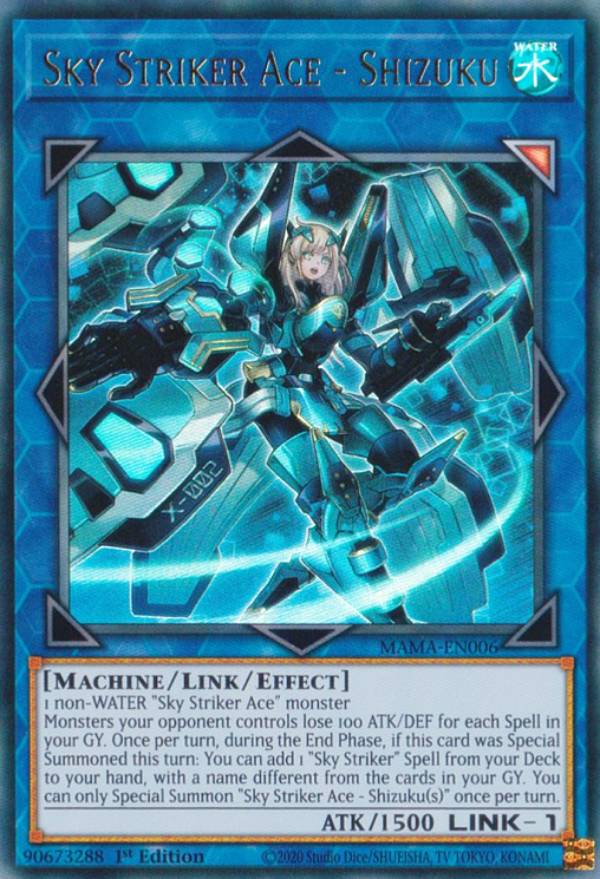 遊戯王 MAMA-EN006 閃刀姫－シズク Sky Striker Ace - Shizuku (英語版 1st Edition ウルトラレア) Magnificent Mavens