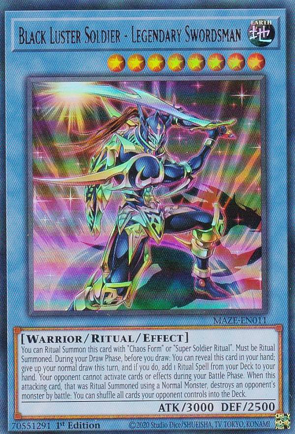 楽天REALiZE トレカ＆ホビー楽天市場店遊戯王 MAZE-EN011 伝説の剣闘士 カオス・ソルジャー Black Luster Soldier - Legendary Swordsman （英語版 1st Edition ウルトラレア） Maze of Memories