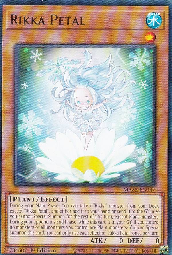 遊戯王 MAZE-EN047 六花のひとひら Rikka Petal (英語版 1st Edition レア) Maze of Memories