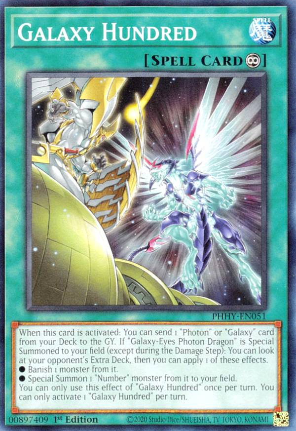 遊戯王 PHHY-EN051 銀河百式 Galaxy Hundred (英語版 1st Edition ノーマル) Photon Hypernova