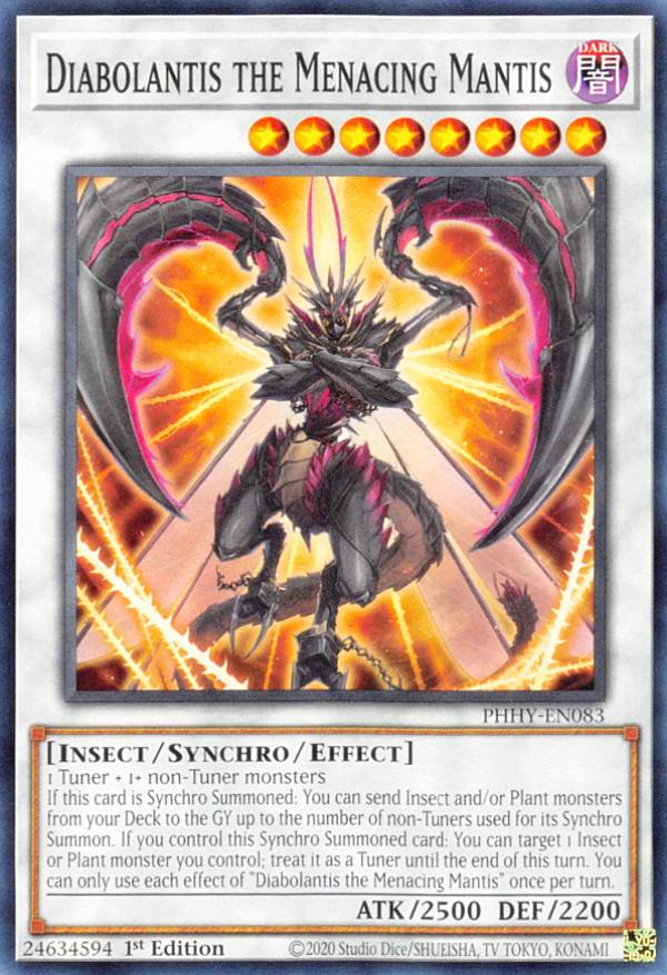 遊戯王 PHHY-EN083 Diabolantis the Menacing Ma