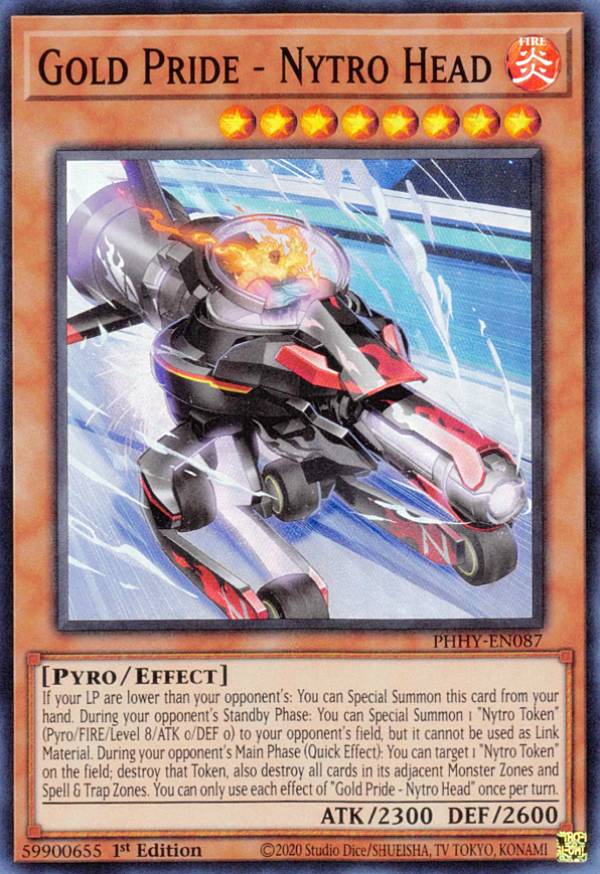 遊戯王 PHHY-EN087 Gold Pride - Nytro Head (英語版 1st Edition スーパーレア) Photon Hypernova