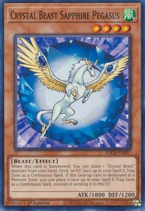 REALiZE ȥ쥫ۥӡŷԾŹ㤨ͷ SDCB-EN007 ̽ եڥ Crystal Beast Sapphire Pegasus (Ѹ 1st Edition Ρޥ Structure DeckLegend of the Crystal BeastsפβǤʤ30ߤˤʤޤ