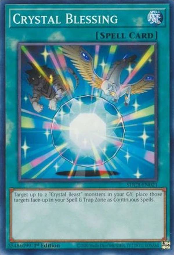 遊戯王 SDCB-EN021 宝玉の恵み Crystal Blessing (英語版 1st Edition ノーマル) Structure Deck:Legend of the Crystal Beasts