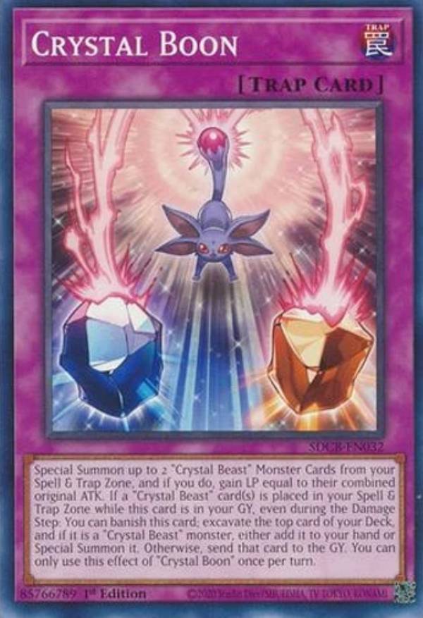 遊戯王 SDCB-EN032 宝玉の祝福 Crystal Boon (英語版 1st Edition ノーマル) Structure Deck：Legend of the Crystal Beasts