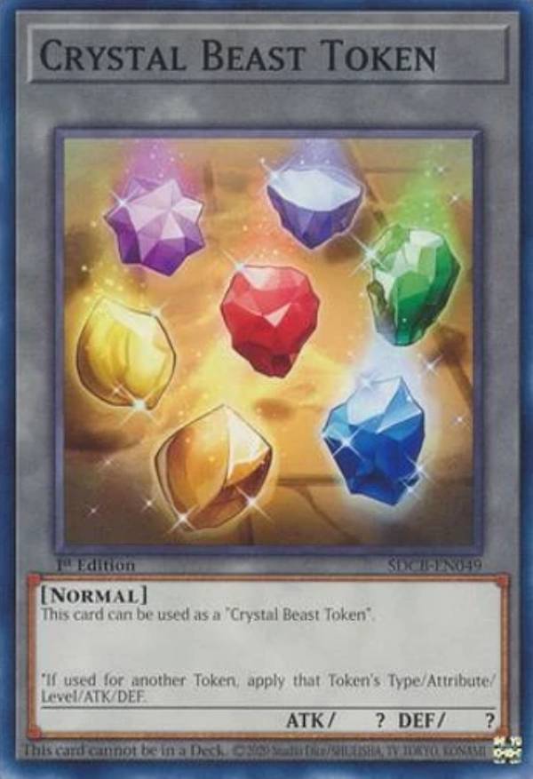 遊戯王 SDCB-EN049 宝玉獣トークン Crystal Beast Token (英語版 1st Edition ノーマル) Structure Deck：Legend of the Crystal Beasts