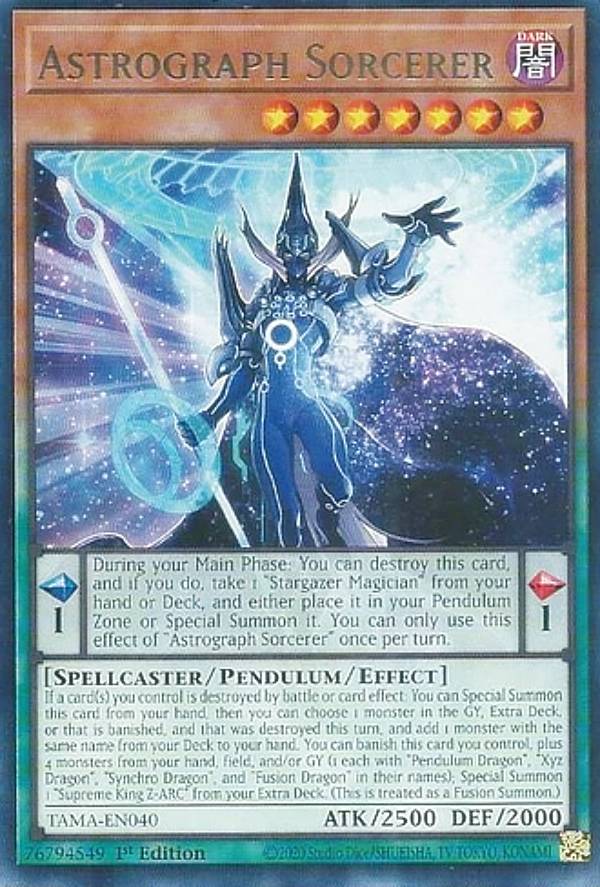 遊戯王 TAMA-EN040 アストログラフ・マジシャン Astrograph Sorcerer (英語版 1st Edition レア) Tactical Masters