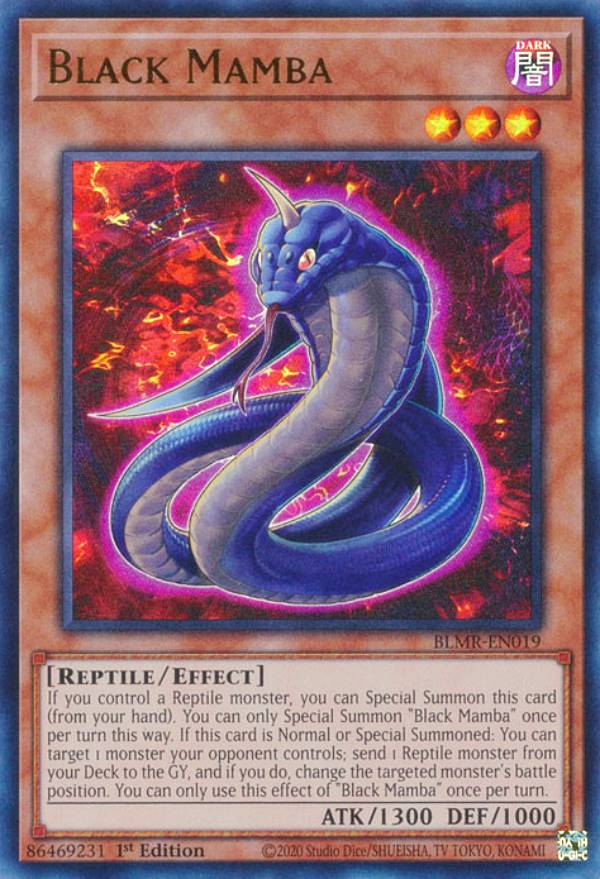 遊戯王 BLMR-EN019 ブラックマンバ Black Mamba (英語版 1st Edition ウルトラレア) Battles of Legend：Monstrous Revenge