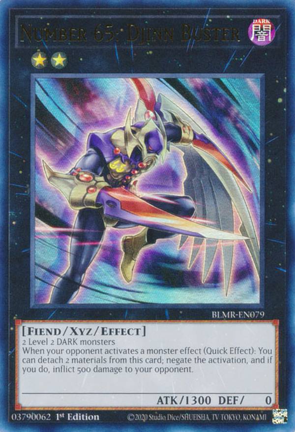 遊戯王 BLMR-EN079 No.65 裁断魔人ジャッジ・バスター Number 65: Djinn Buster (英語版 1st Edition ウルトラレア) Battles of Legend：Monstrous Revenge